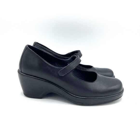 Dansko Mary Jane Black Leather Sandal Size 39 (US 8.5-9) - Picture 4 of 12